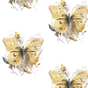 Butterflies flutterbies white