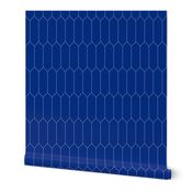  small Long Diamond Tiles royal blue with white