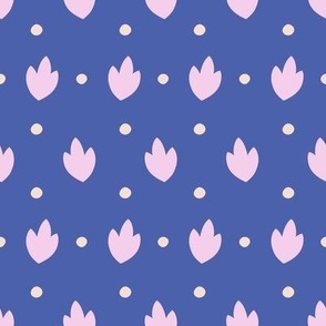 lavender leaves on blue