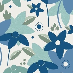 garden blossom blue
