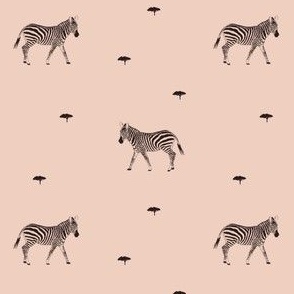 Safari Dreams - zebras - pink and black