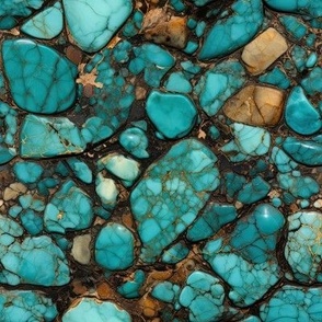 Turquoise Stones Rocks Gems