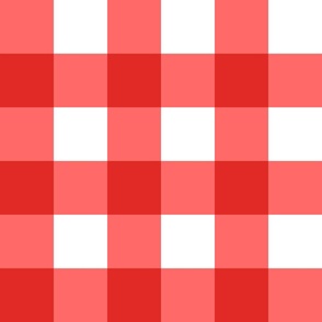 3" red gingham,large check  3 INCH CHECK Wallpaper