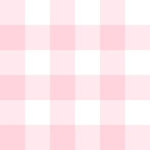 3" blush baby pink gingham,large check  3 INCH CHECK Wallpaper