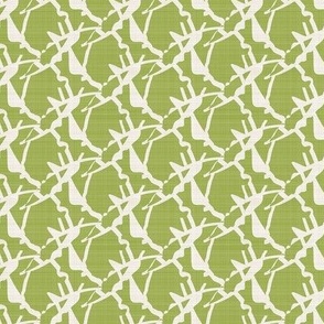 abstract geometric pattern in grass green