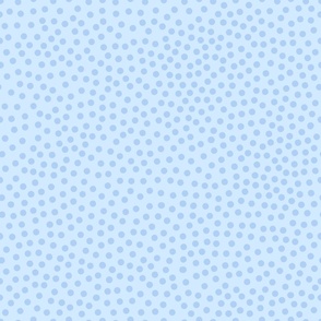 Blue Polka Dots - Light Blue BG - Floral Collection