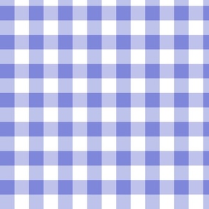 Periwinkle Purple Gingham Check Picnic Blanket Small