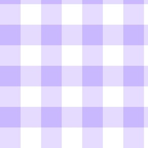 Lavender Gingham Check Picnic Blanket Large