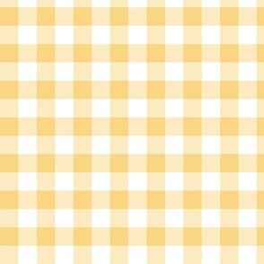 Golden Yellow Goldenrod Gingham Check Picnic Blanket Small