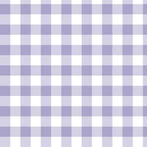 Grayish Purple Gingham Check Picnic Blanket Small