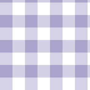 Grayish Purple Gingham Check Picnic Blanket Large