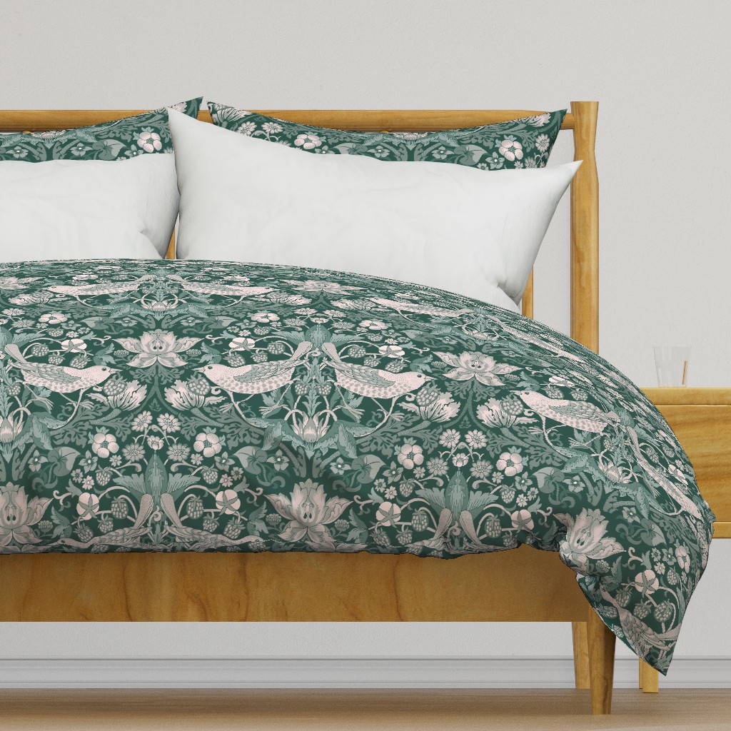 Berry Bandit in Gorgeous Garden - sage green, large 