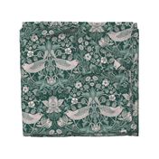 Berry Bandit in Gorgeous Garden - sage green, large 