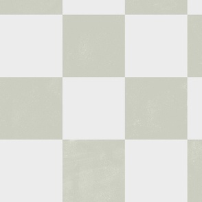 Large Watercolor Texture Checkerboard in sage green 