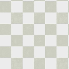 Small Watercolor Texture Checkerboard in sage green 