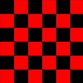 Red and Black Checkerboard Pattern