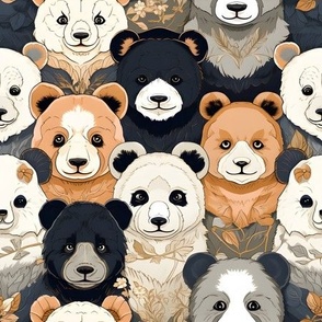 Multi Color Bears - medium