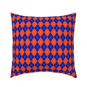 Argyle College Orange and Blue Diamonds Golf 