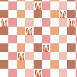 Hidden Easter Bunny Ears Checkerboard pattern