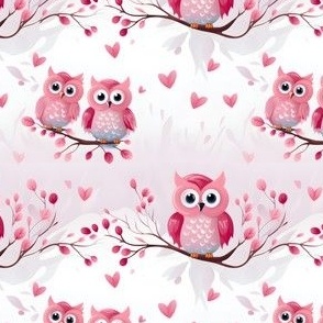 Pink Owls - small