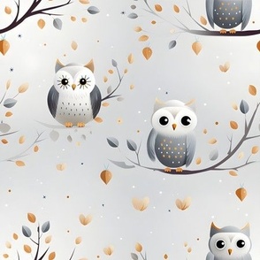 Gray Owls - medium