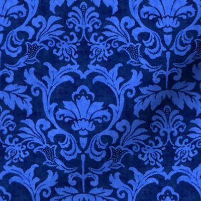 Blue Damask smaller scale