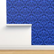 Blue Damask smaller scale