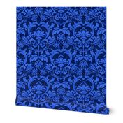 Blue Damask smaller scale