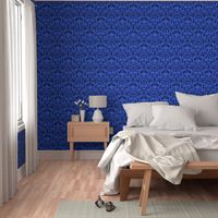 Blue Damask smaller scale