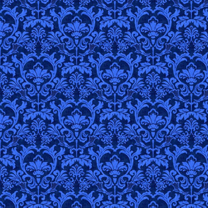 Blue Damask smaller scale