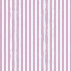 Rose Pink Baby Girl Nursery Hand-drawn Organic Textured Stripes 