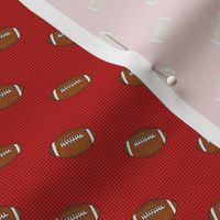 Small Scale Team Spirit Footballs on San Francisco 49ers Red