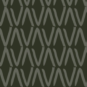 Chevron Geometric shapes -  khaki green 