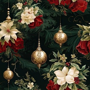 Christmas Ornaments Floral