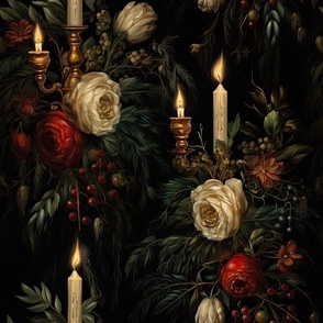 chandelre floral 