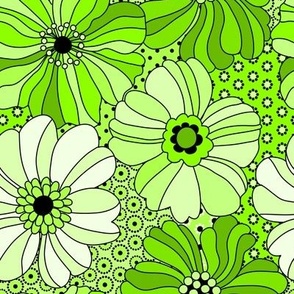 296 Flowers on Spots Lime