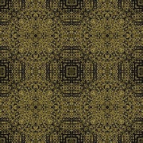 black and gold - mosaic check