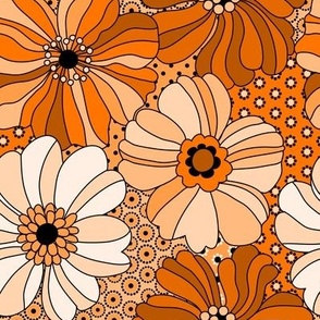 296 Flowers on Spots orange