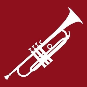Trumpet, Trumpet Player, Trumpeter, Concert Band, Marching Band, Color Guard, High School Marching Band, College Marching Band, Orchestra, Maroon & White, Crimson & White