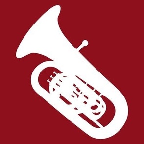 Tuba, Tuba Player, Concert Band, Marching Band, Color Guard, High School Marching Band, College Marching Band, Orchestra, Crimson & White, Maroon & White