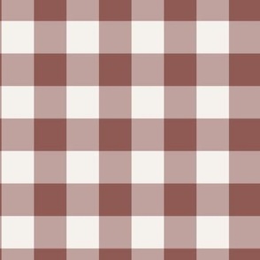 Gingham Brick Red