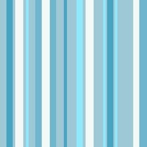 Mixed blue stripes