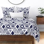 Diamond Doodles - navy (large)