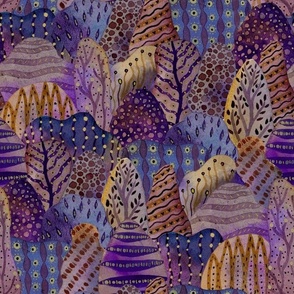 Purple abstract forest 