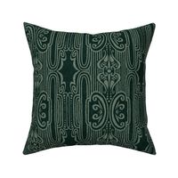 Forest Green Historic Art Deco