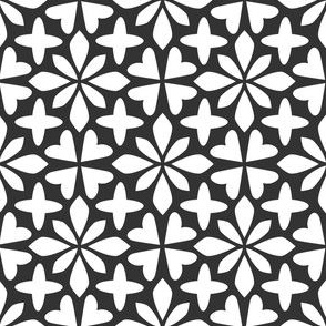 White Grey is a geometric abstract pattern.