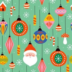 Christmas decorations, Christmas tree, Christmas ball,Santa Claus