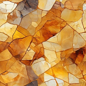 Golden cracked glass