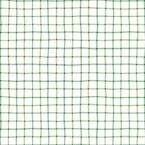 1" hand drawn grid/3 greens