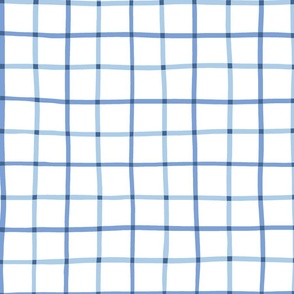 2" hand drawn grid/blues